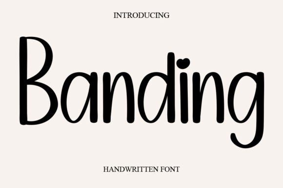 Banding Typeface: A Handwritten Font for Editorial Design