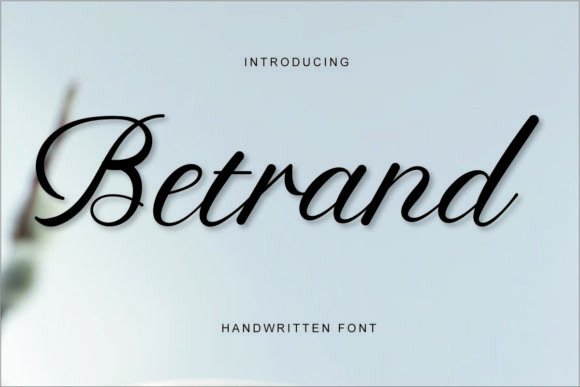 Betrand: Elevating Editorial Design with Graceful Modern Typography