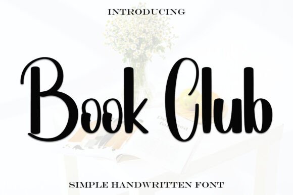 Book Club Typeface: Elevating Editorial Design with Handwritten Elegance