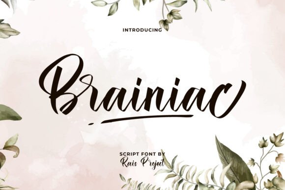 Brainiac: A Script Font for Polished Brand Identity
