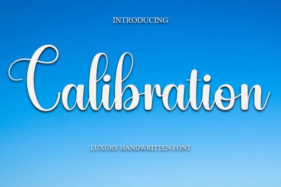 Calibration Typeface: A Sweet Script for Romantic Brand Identity