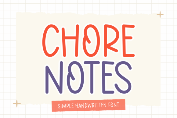Chore Notes: A Handwritten Font for Authentic Small Business Branding