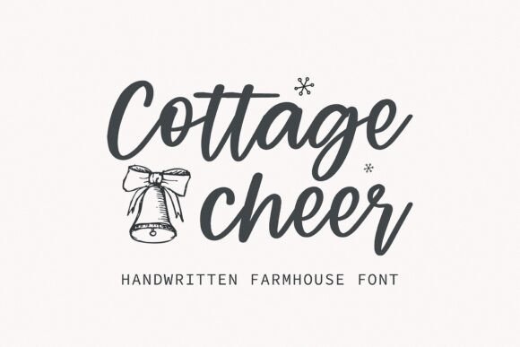 Cottage Cheer Typeface: Elevating Editorial Design with Handwritten Grace