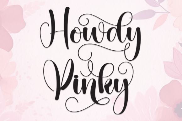 Howdy Pinky: A Handwritten Font for Playful Editorial Design