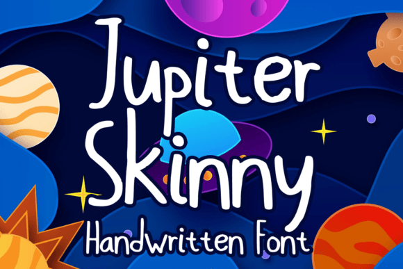Jupiter Skinny: A Playful Handwritten Font for Editorial Design