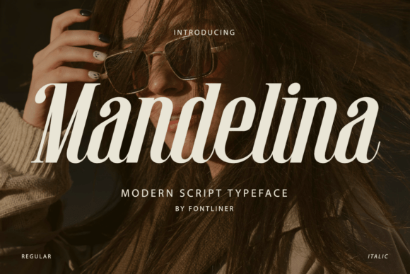 Mandelina: A Modern Script Typeface for Editorial Elegance