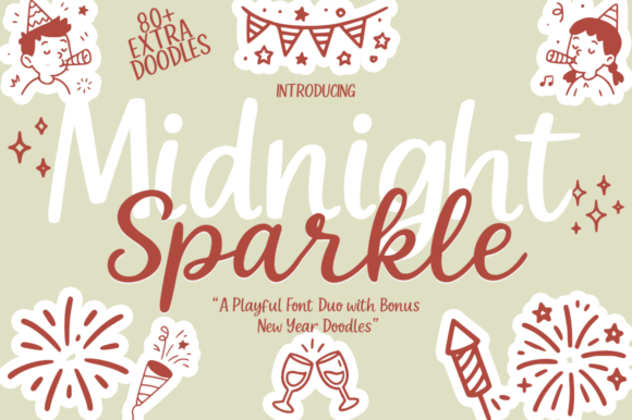 Midnight Sparkle Duo: A Modern Script Font for Editorial Design