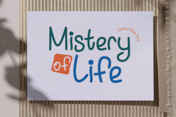Mistery of Life: A Handwritten Font for Modern Web Design