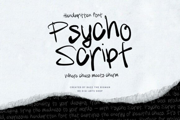Psycho Script: A Handwritten Font for Expressive Web Design
