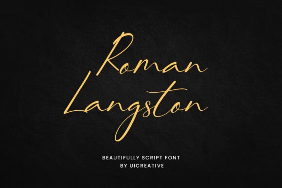 Roman Langston: The Elegant Script Font for Modern Brand Identity