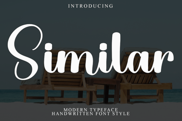 Similar: A Modern Script Typeface for Digital Branding