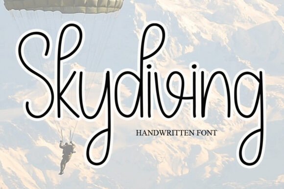 Skydiving Font: A Sweet Script for Handmade Labels and Invitations