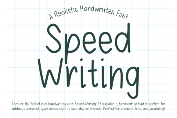Speed Writing Typeface: Elevate Your Brand With Handwritten Charm