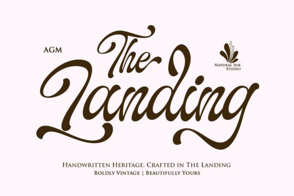 The Landing: A Script Amp Typeface for Campaign Design