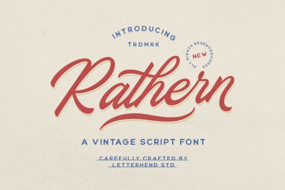 Upgrade Your Brand Identity With Rathern Vintage Script