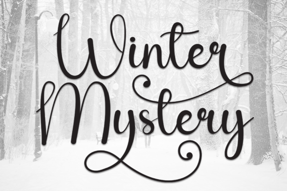 Winter Mystery: A Handwritten Display Font for Editorial Design