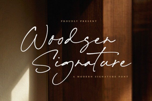 Woodsen Signature: A Modern Script Font for Editorial Elegance